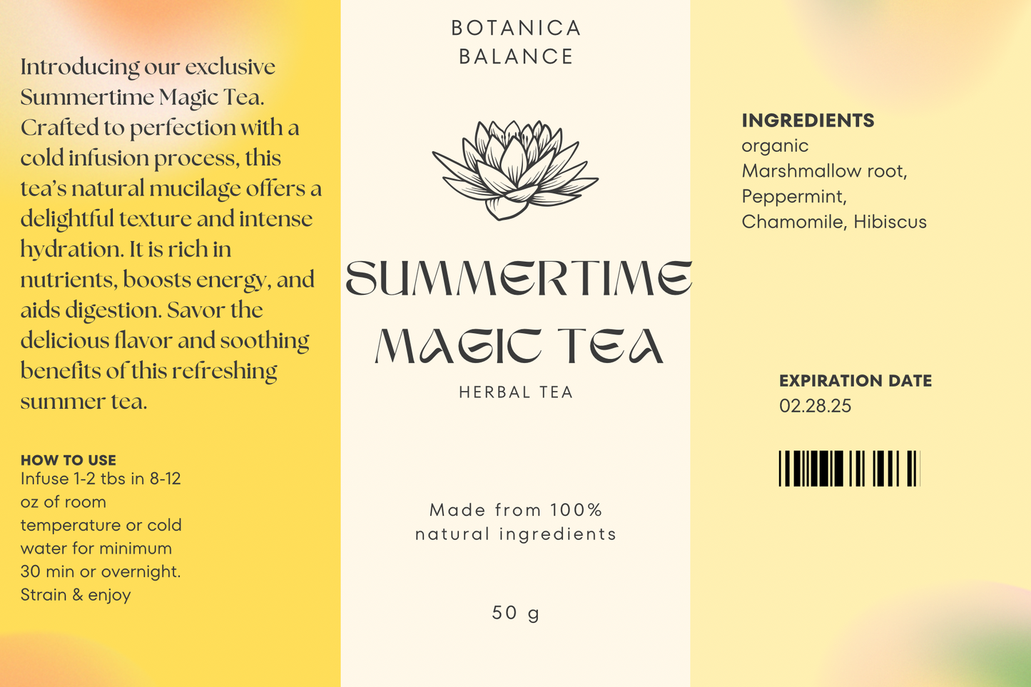 Summertime Magic Cold Infusion Tea